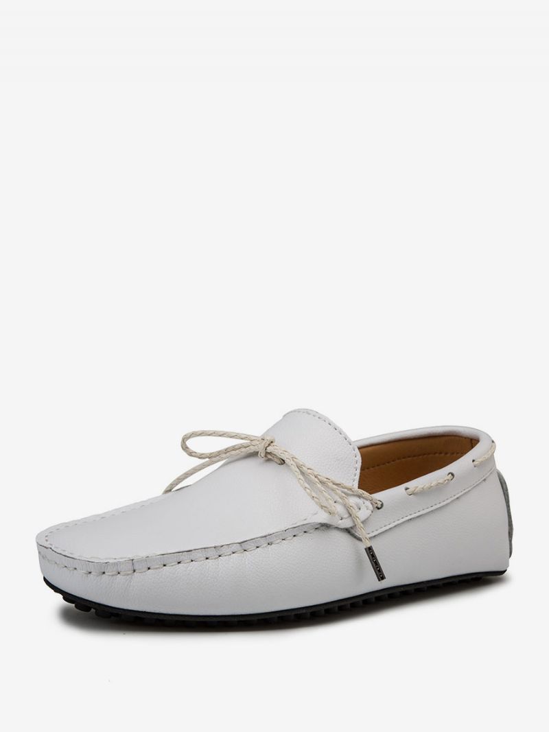 Loaferskor För Män Slip-on Round Toe Pu-läder