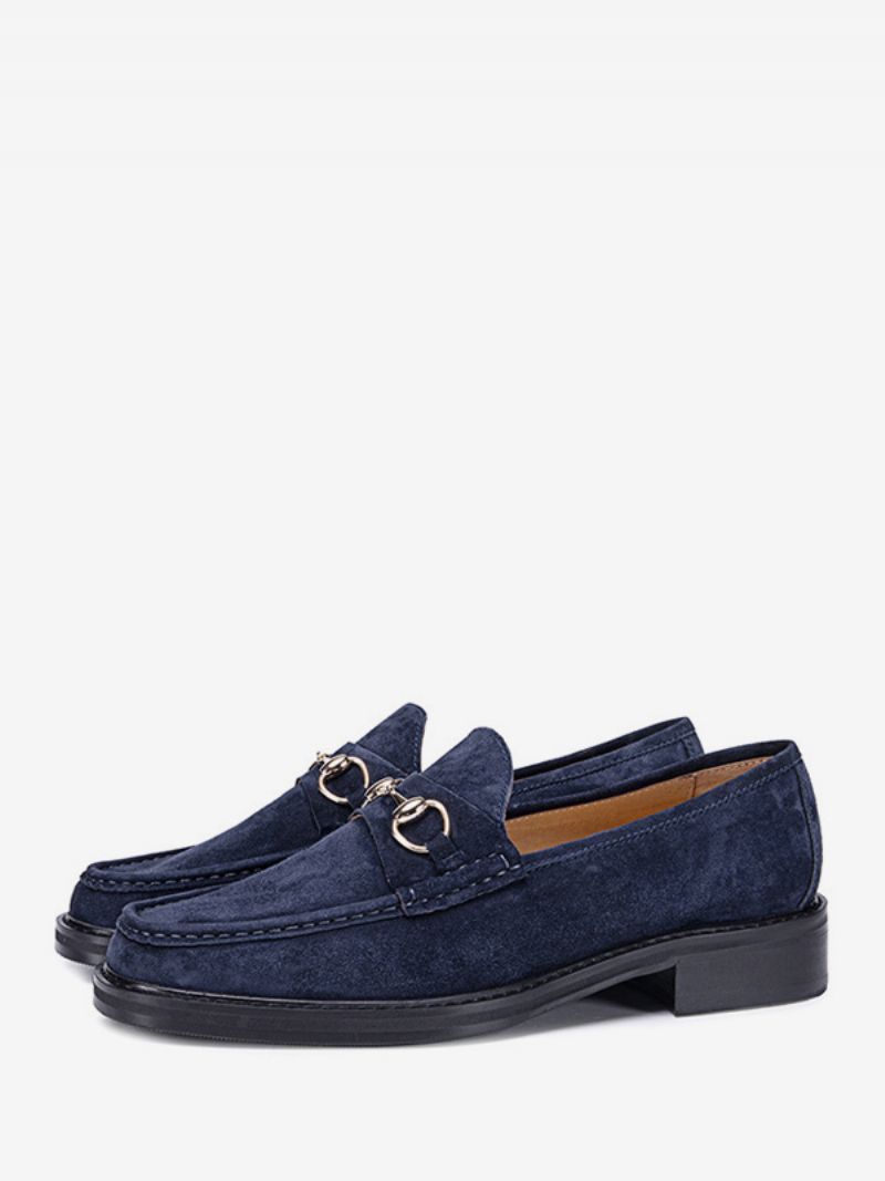 Män Kid Skin Slip-on Loafer Skor Prom Bröllopsskor