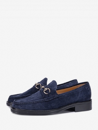 Män Kid Skin Slip-on Loafer Skor Prom Bröllopsskor