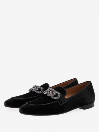 Mockaläder Metalldetaljer Herr Loafer Skor Slip-on Prom Bröllopsskor