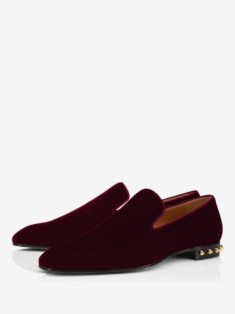 Övre Nitar I Mikromocka För Män Konstverk Herr Loafer Skor Slip-on