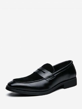 Prom Pu Läder Slip-on Loafer Skor För Män