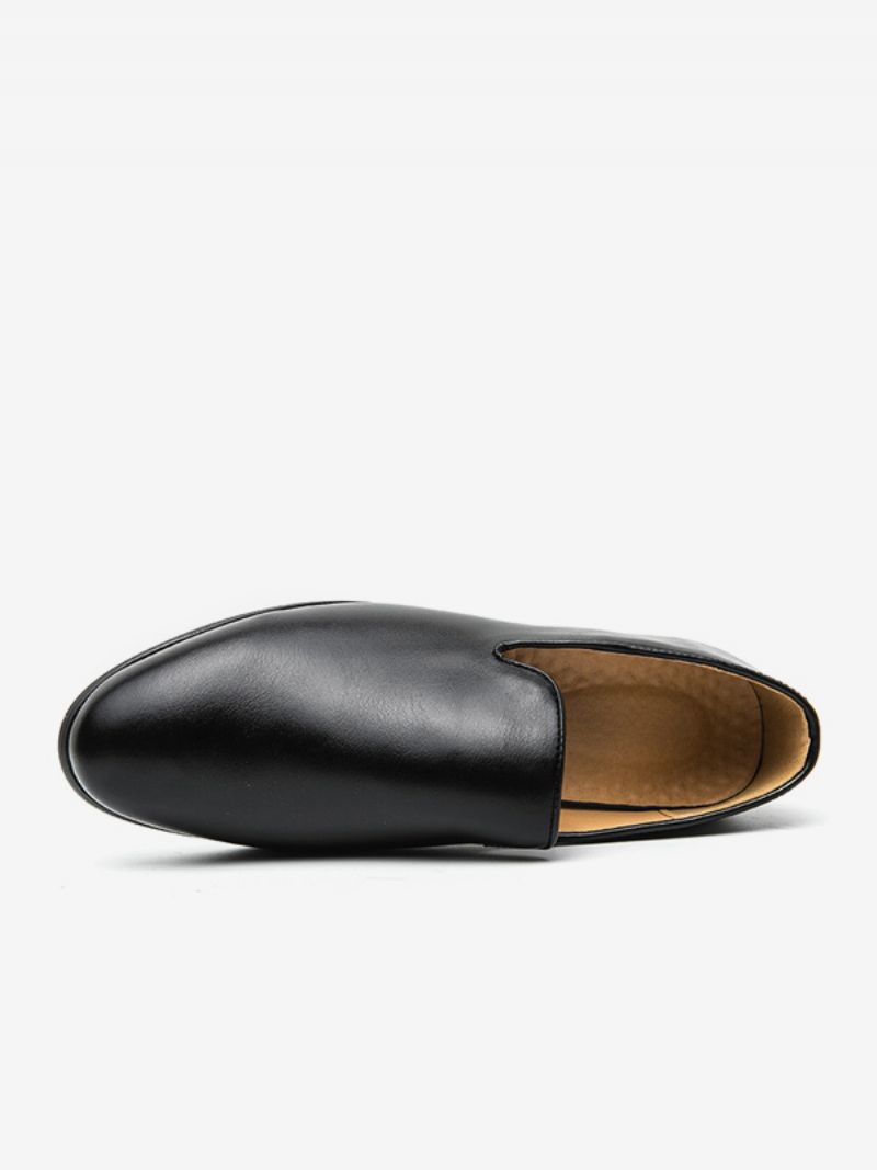 Prom Pu Läder Slip-on Loafer Skor För Män - Svart