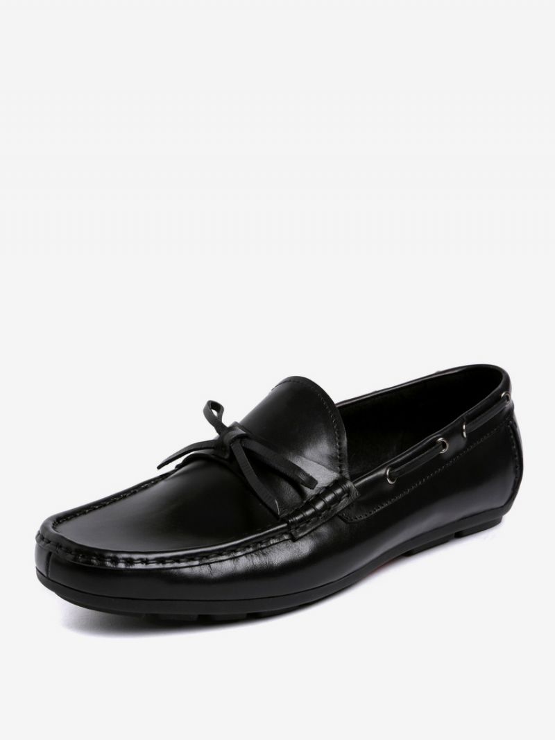 Slip-on Loafer Kohud Tofsskor För Män