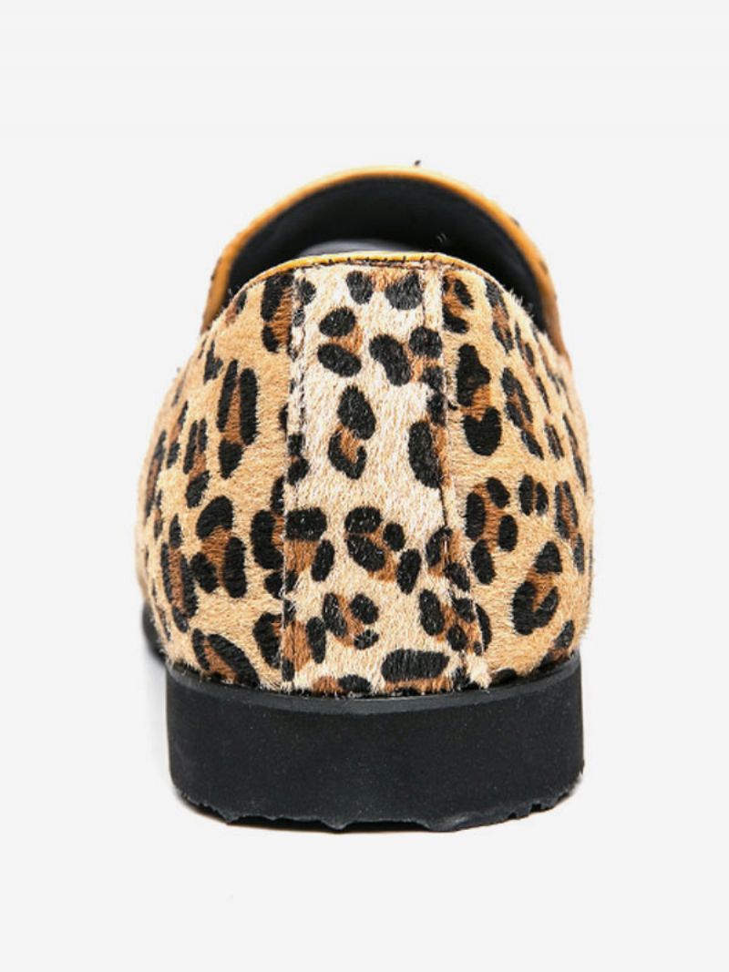 Slip-on Loafers Med Leopardtryck För Män - Leopard