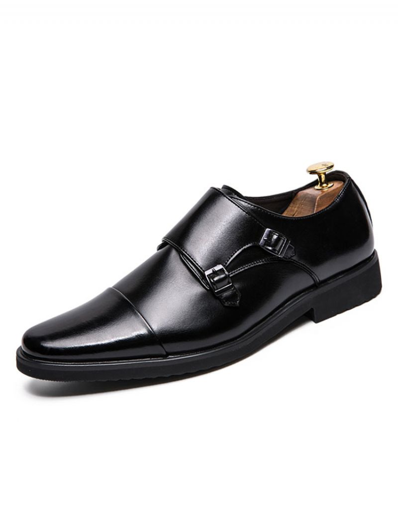 Monk Strap Dress Skor För Män - Svart