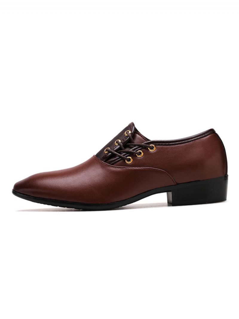 Monk Strap Slip-on Dress Loafers För Män - Kaffe Brun