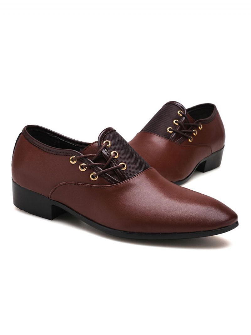 Monk Strap Slip-on Dress Loafers För Män - Kaffe Brun