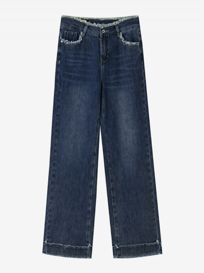 Jeans För Dam Modern Blå - Djupblå