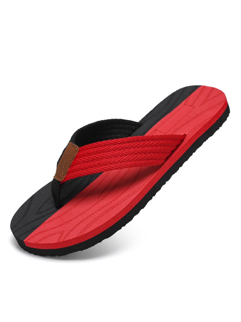 Sandaler För Män Slip-on Pvc Övre Eva-sula - Röd