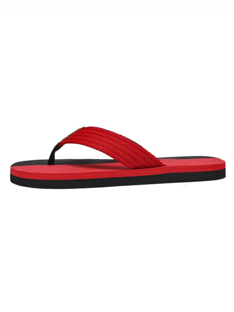 Sandaler För Män Slip-on Pvc Övre Eva-sula - Röd