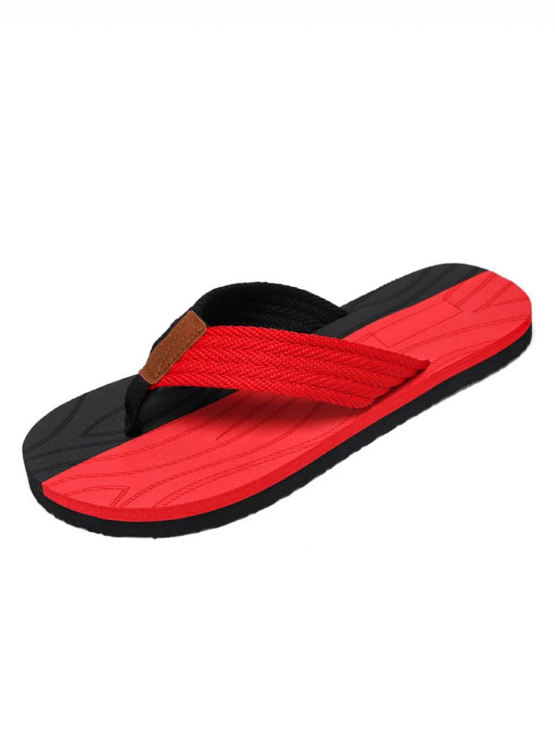 Sandaler För Män Slip-on Pvc Övre Eva-sula - Röd