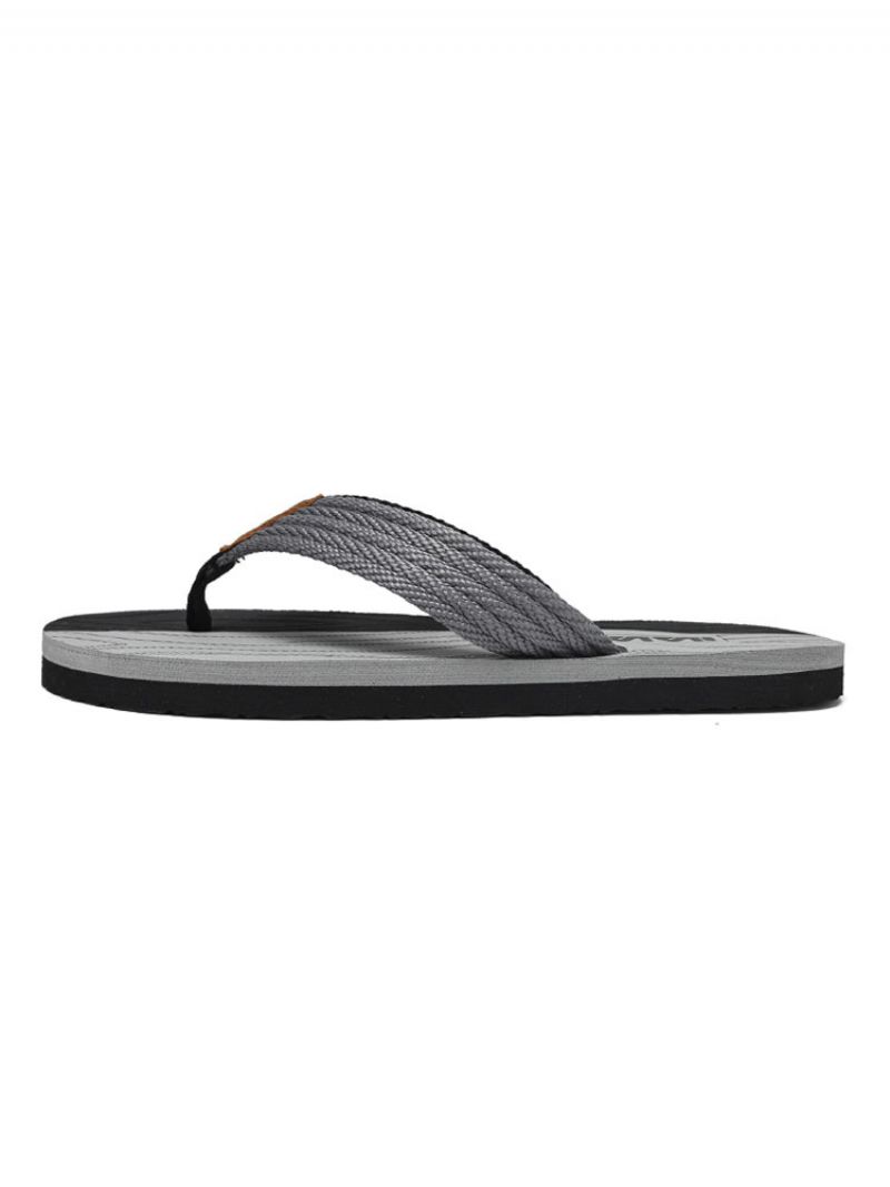 Sandaler För Män Slip-on Pvc Övre Eva-sula - Grå